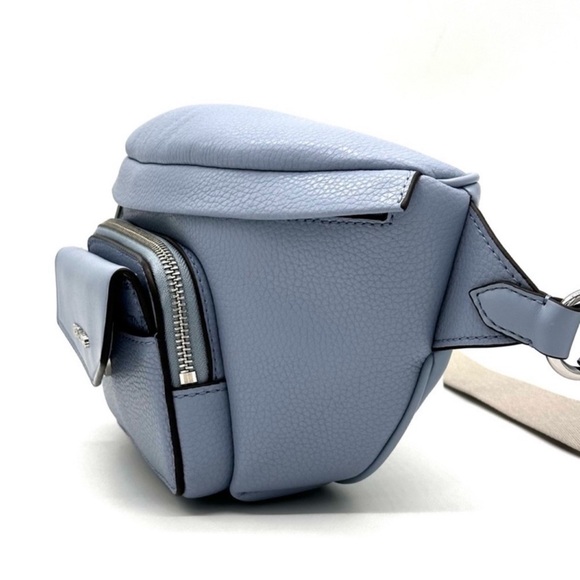 Michael Kors Maisie Waistpack Pebbled leather Pale Blue Large 2 in 1 sling pack - Picture 2 of 6